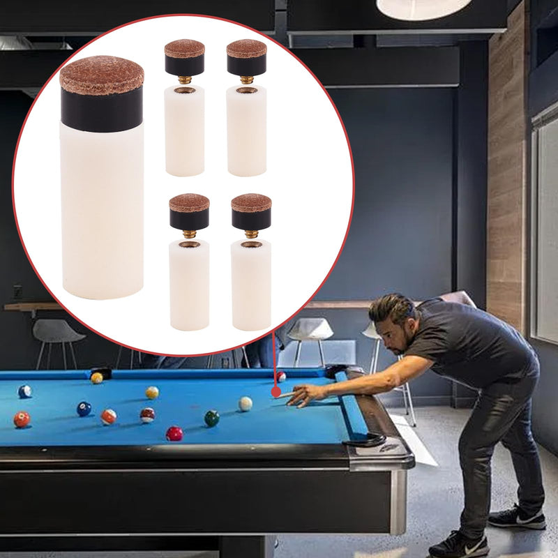 Laad afbeelding in Galerijviewer, 10 sets schroeftips voor zwembadkeer, vervanging van 10 mm, vervanging voor snoeppunten, harde lederen snookertips en plastic zwembadkeu stokhulzen, biljartaccessoires voor zwembad, vrije tijd
