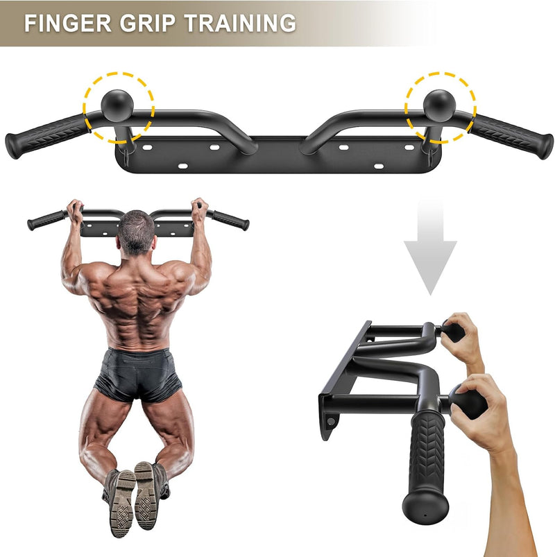 Chargez l'image dans la visionneuse de la galerie, Optrekstang 95 cm voor wand plafond en balk tot 227 kg – pull-up bar – krachttraining
