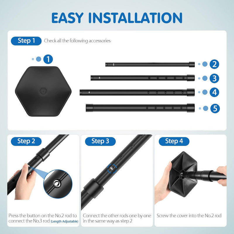 Load image into Gallery viewer, Telescopische golftassteun 50-134 cm met opbergtas
