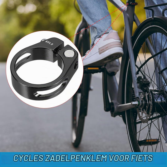Fiets zadelpenklem 34,9 mm (2 stuks) - Aluminium zitbuis klem - Zadelpen klem mountainbike & racefiets