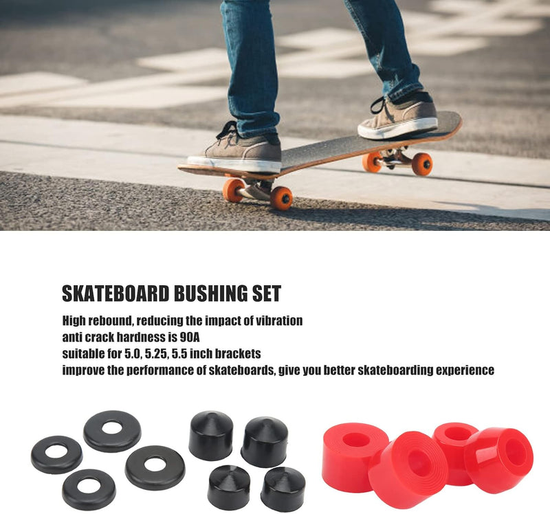 Laad afbeelding in Galerijviewer, Skateboard bushings 90A 12-delige vervangingsset – PU stuurrubbers – longboard skateboard accessoires
