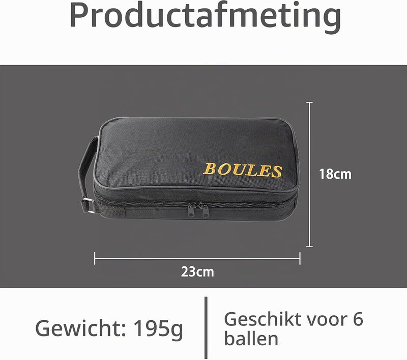 Charger l’image dans la visionneuse de galerie, Sac de transport pour jeu de boules, pour 8 boules, en nylon résistant à l’eau avec bandoulière réglable – sac de rangement pour pétanque – accessoires de boules
