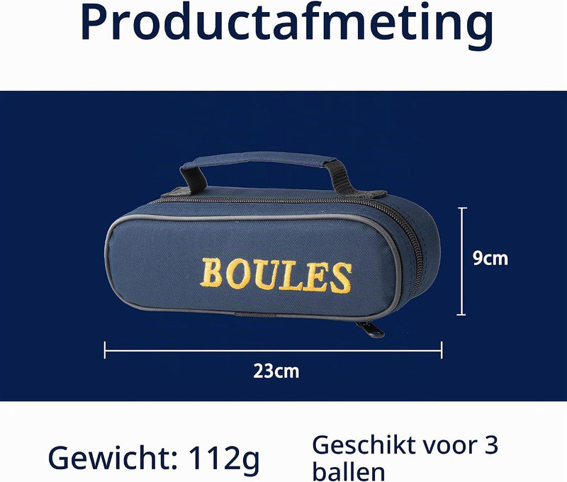 Charger l’image dans la visionneuse de galerie, Sac de transport pour jeu de boules, pour 8 boules, en nylon résistant à l’eau avec bandoulière réglable – sac de rangement pour pétanque – accessoires de boules
