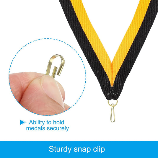 Medaille neklinten 10 stuks 44 x 2,5 cm met klikclip – award linten – sport accessoires