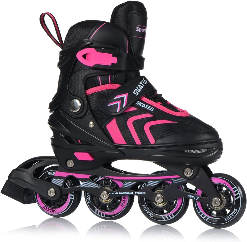 Laad afbeelding in Galerijviewer, Inlineskates, 4-in-1 rolschaatsen, inline skates, schaatsen, verstelbaar, voor kinderen en volwassenen, ABEC7 lagers, maten 29-43

