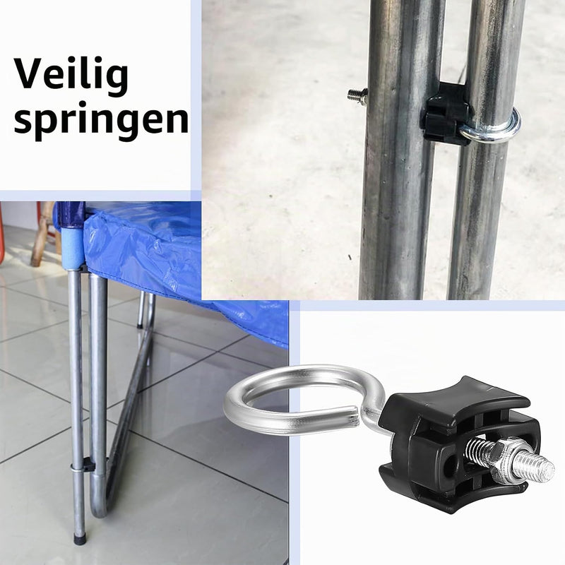Laad afbeelding in Galerijviewer, Trampoline schroeven 12 stuks 95 mm voor frame en veiligheidsnet – bevestigingsbouten – trampoline accessoires
