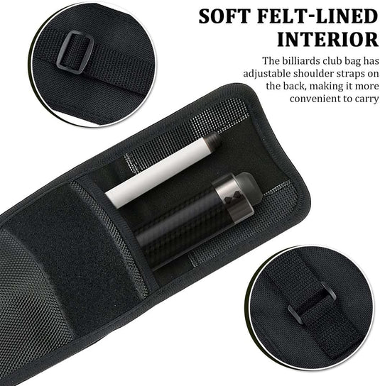 1 Pack Pool Cue Bag, Pool Cue Bag, Billiard Cue Bag, Portable Pool Cue Bag Carrying Bag Snooker Sticks Billiard Bag for 1/2 Snooker Billiard Stick Rod Storage