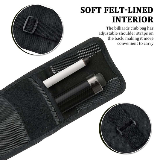 1 Pack Pool Cue Bag, Pool Cue Bag, Billiard Cue Bag, Portable Pool Cue Bag Carrying Bag Snooker Sticks Billiard Bag for 1/2 Snooker Billiard Stick Rod Storage