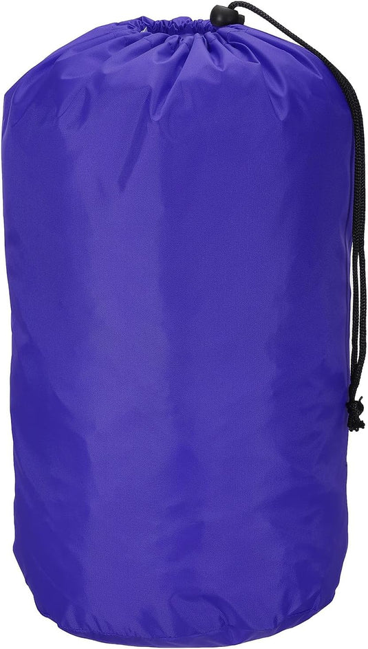 Waterdichte opbergzak 16 x 32 cm met trekkoord zwart – stuff sack – camping accessoires