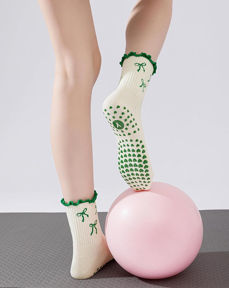 Laden Sie das Bild in Galerie -Viewer, Pilates antislip sokken dames maat 36-40 met gripnoppen – yoga sokken – fitness sokken
