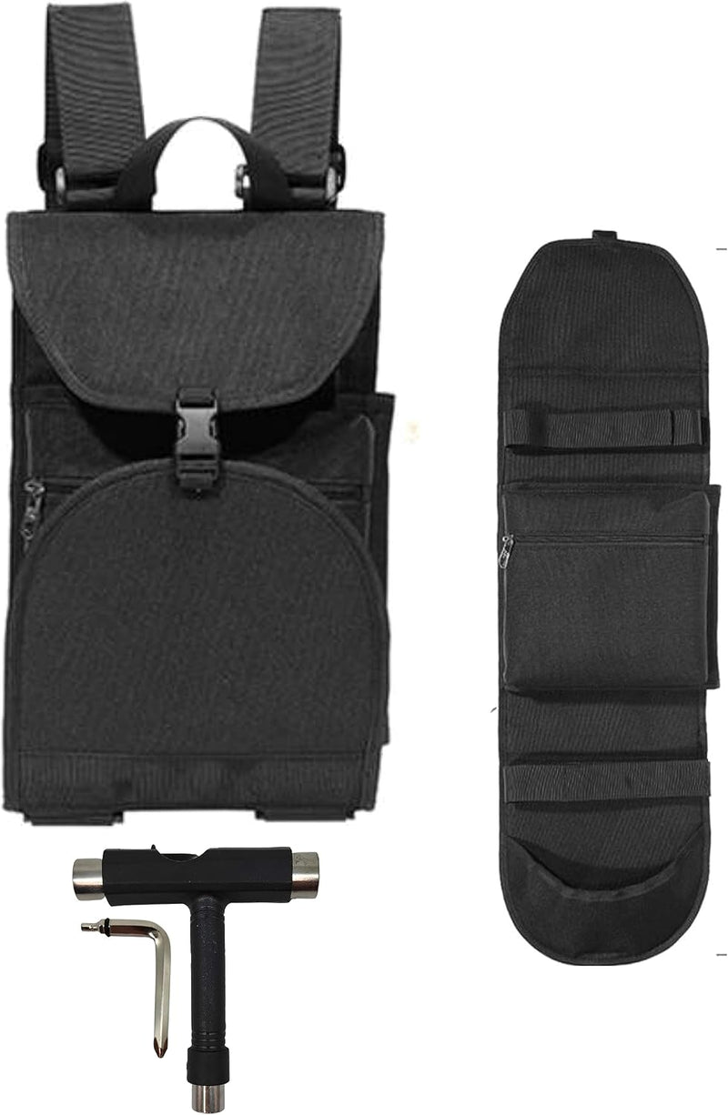Laden Sie das Bild in Galerie -Viewer, Skateboard rugzak met T-tool voor skateboard en longboard – draagtas – skate accessoires
