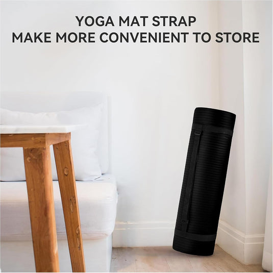Yogamat NBR antislip groen met draagriem