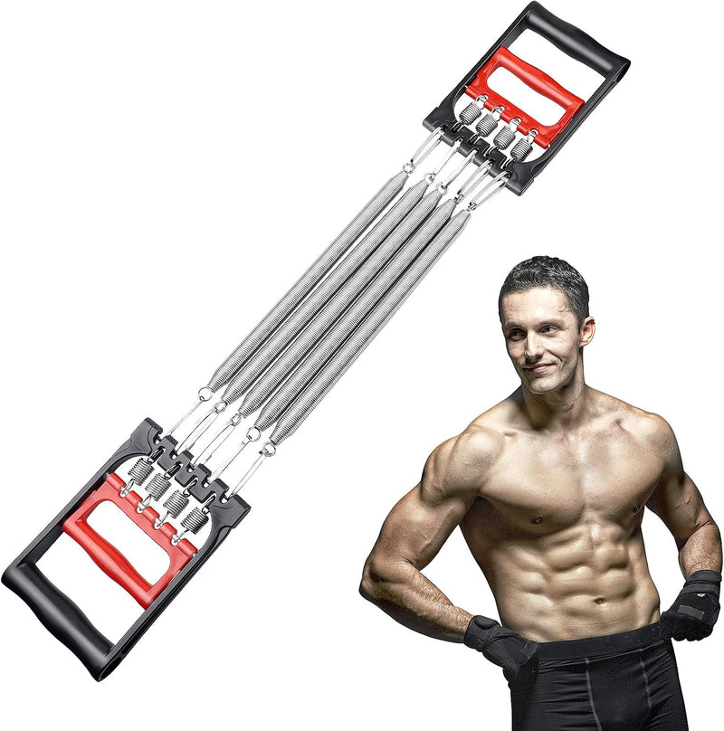 Load image into Gallery viewer, DBREAKS Borstverlenging, borstverlenging, verstelbare borstexpander, trekkrachtverlenging, fitnesskabel, multifunctioneel, met 5 afneembare veren, voor spiertraining

