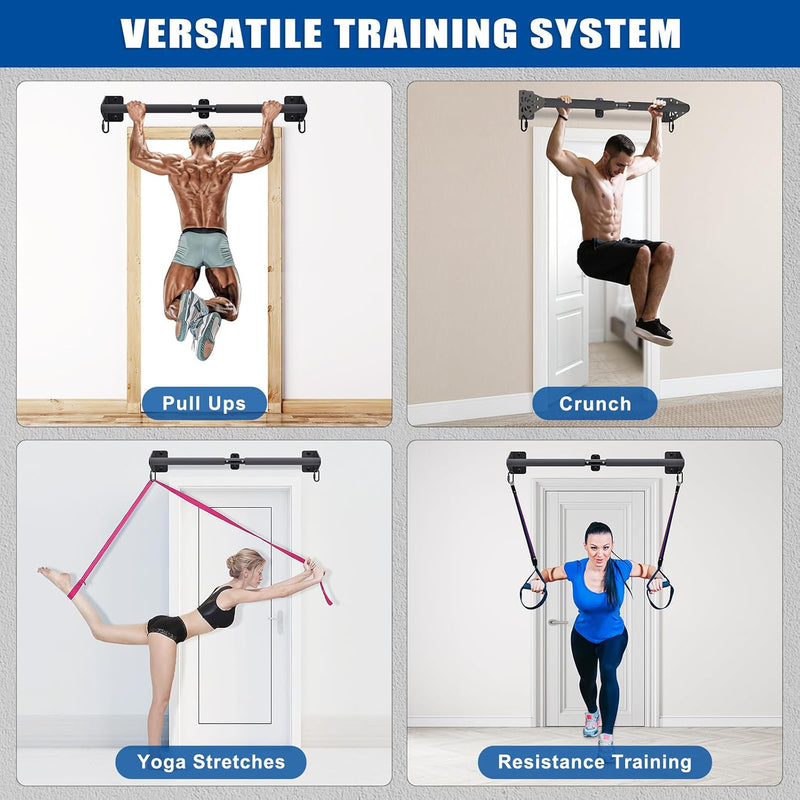 Laden Sie das Bild in Galerie -Viewer, Optrekstang wandmontage 81 cm met gevoerde handgrepen tot 200 kg – pull-up bar – fitness stang
