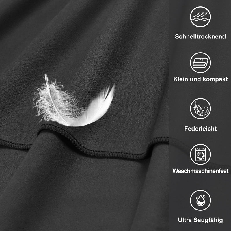 Laden Sie das Bild in Galerie -Viewer, Fitnesshanddoek Microvezel 120x50 cm Sneldrogend met Ritsvak – Sporthanddoek – Reishanddoek
