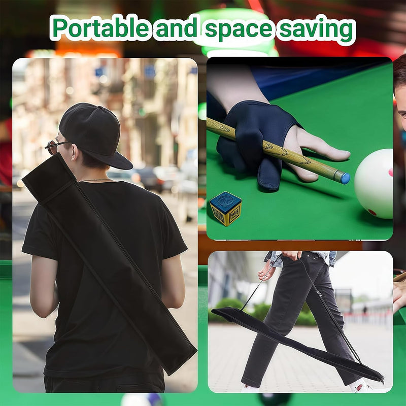 Laden Sie das Bild in Galerie -Viewer, Biljartkeu Tas met Handschoen – Cue Bag voor 1-2 Keuen – Voor Poolbiljart &amp; Snooker
