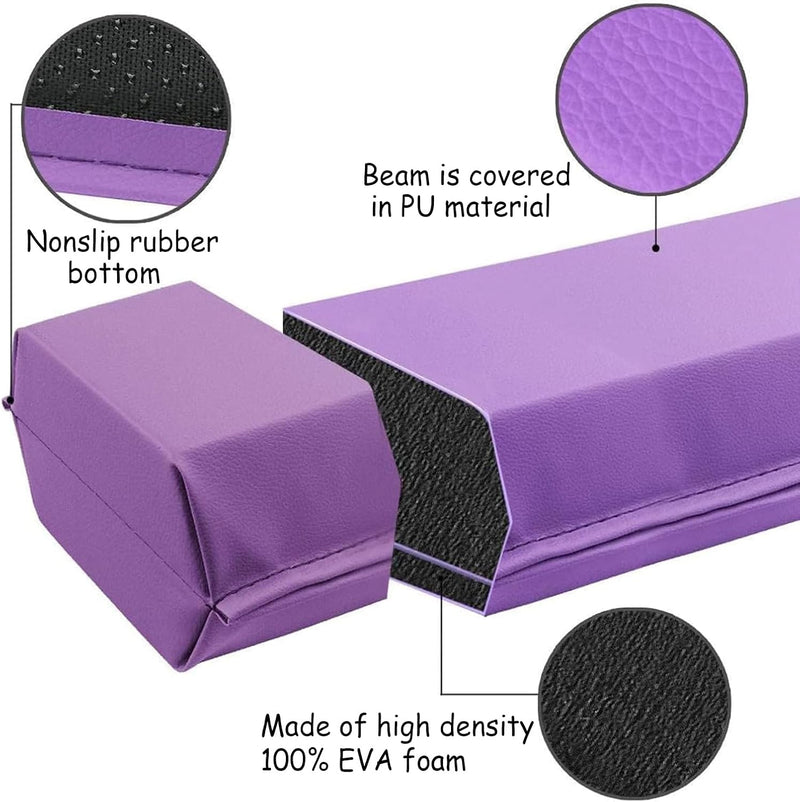 Laden Sie das Bild in Galerie -Viewer, Gymnastiekbalk 210-300 cm – opvouwbare balansbalk met antislip onderzijde en draaggreep – voor kinderen en training thuis
