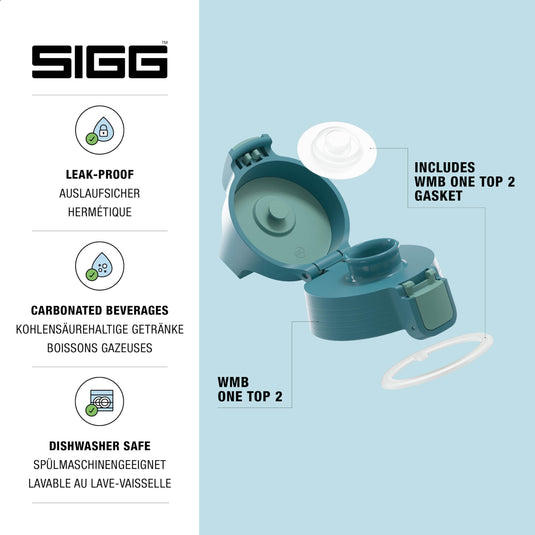 Vervangende drinkfles dop met lekvrije sluiting en siliconen afdichting – flesdop – drinkfles accessoire
