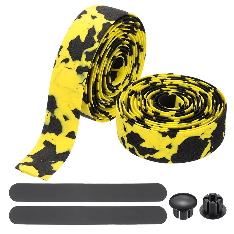 Load image into Gallery viewer, Bicycle handlebar tape 2 rolls 200 x 3 cm made of EVA foam – non-slip handlebar wrapping – shock-absorbing road bike handlebar covers
