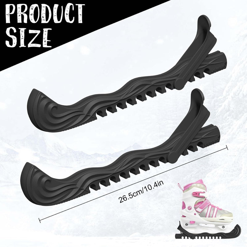 Load image into Gallery viewer, Verstelbare schaatsbeschermers wit 27 cm – 1 paar
