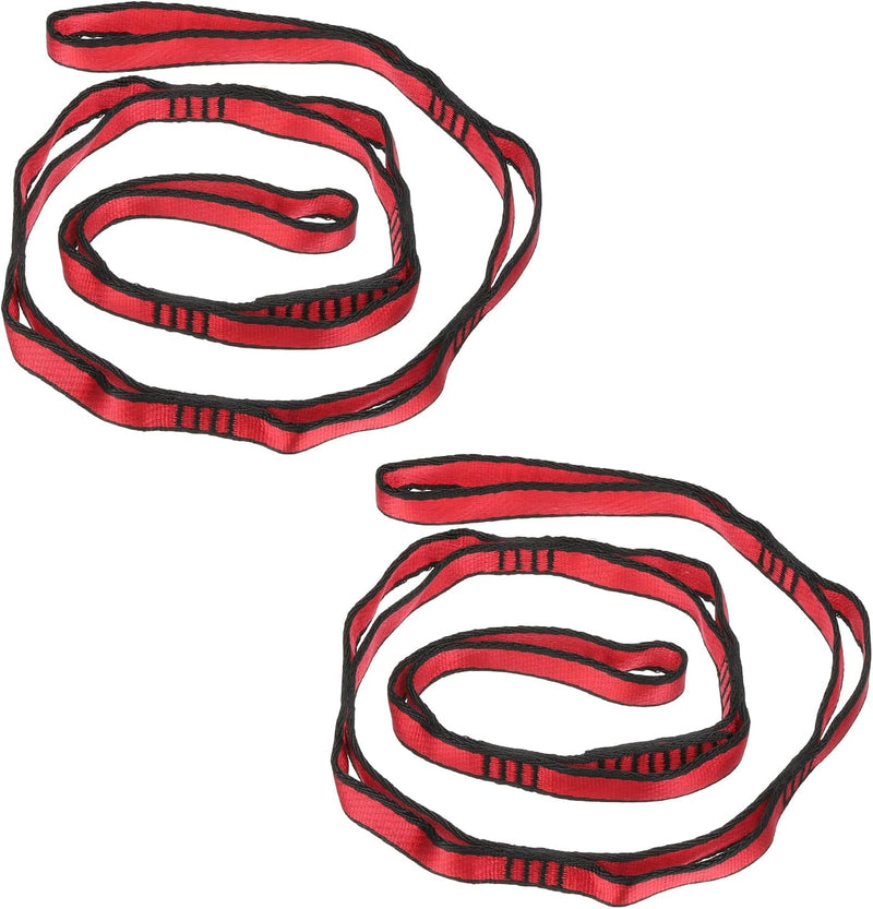 Załaduj obraz do przeglądarki galerii, Daisy chain ophangbanden 2 stuks 110 x 1,6 cm zwart met 8 lussen – verstelbare ophangriemen – aerial yoga accessoires
