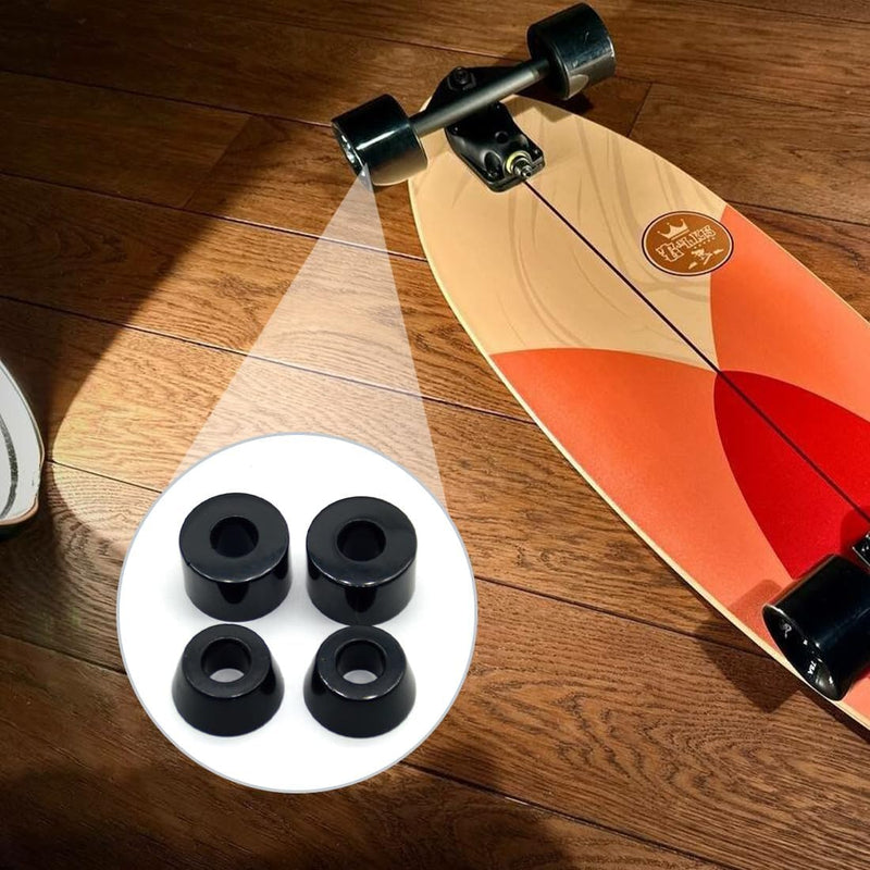 Laden Sie das Bild in Galerie -Viewer, Skateboard bushings set - 4 stuks stuurrubbers standaard cilinder voor truck, longboard-accessoires reserveonderdelen cups, beste skateboardbushings om te vervangen, perfect
