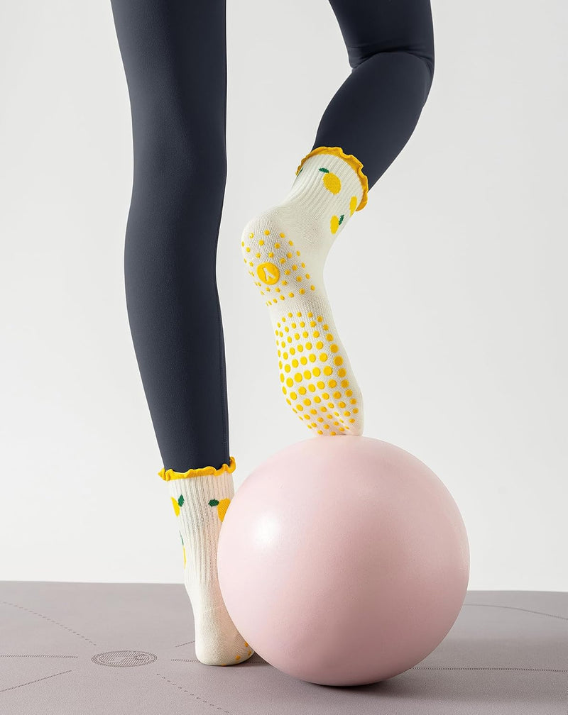 Laden Sie das Bild in Galerie -Viewer, Pilates antislip sokken dames maat 36-40 met gripnoppen – yoga sokken – fitness sokken
