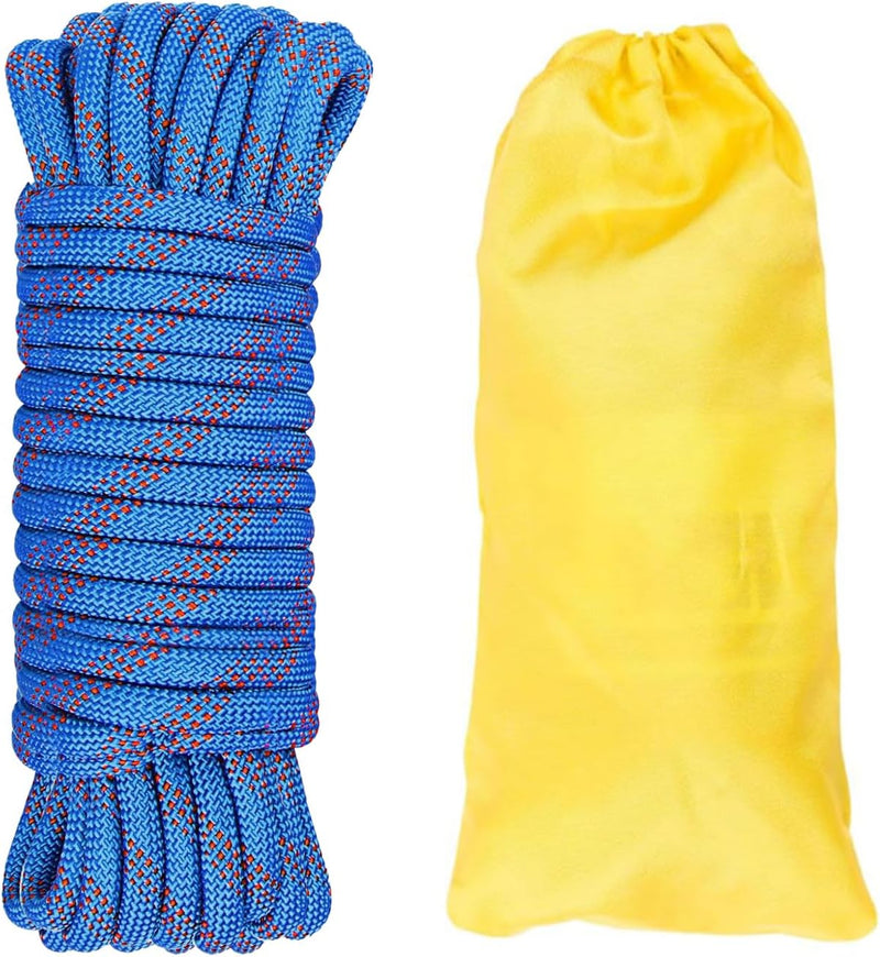 Laad afbeelding in Galerijviewer, Statisch outdoor touw 10 m x 10 mm – sterk nylon touw voor camping, survival en buitengebruik
