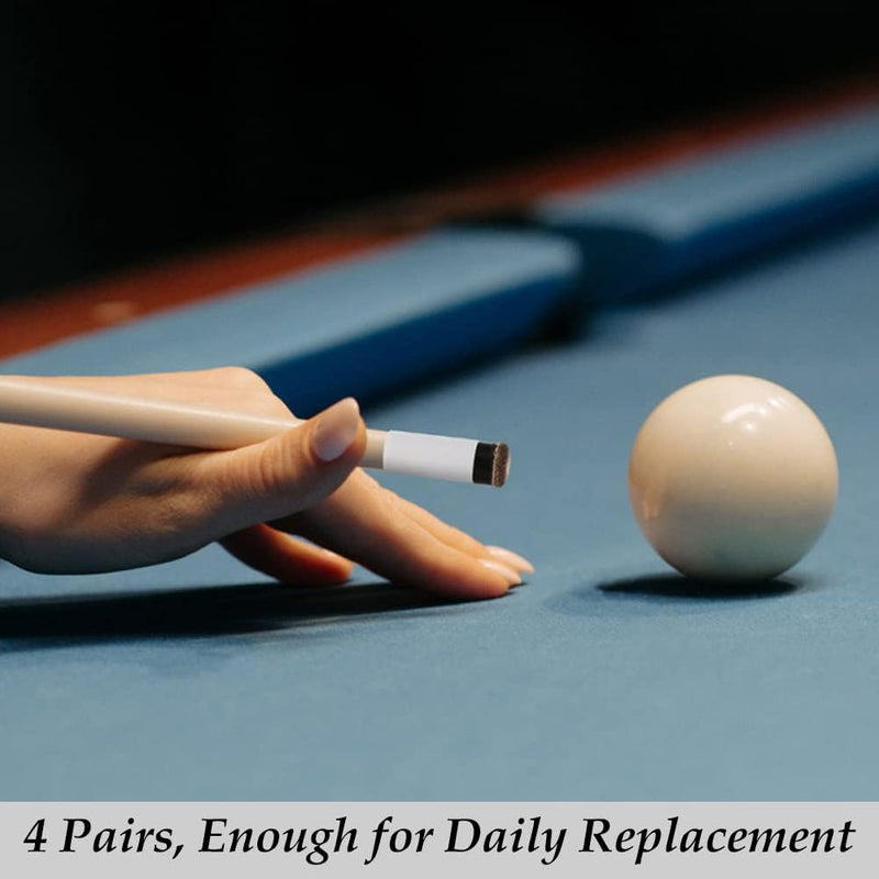 Load image into Gallery viewer, 8-delige Biljartkeu Tip Set 12 mm – Leren Schroefpunten met Ferrules voor Pool &amp; Snooker - happygetfit.com
