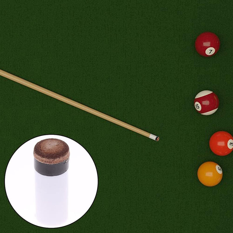 Load image into Gallery viewer, 8-delige Biljartkeu Tip Set 12 mm – Leren Schroefpunten met Ferrules voor Pool &amp; Snooker - happygetfit.com
