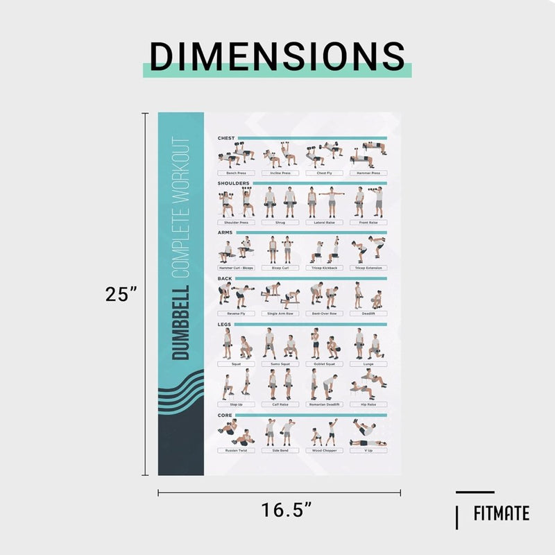 Laad afbeelding in Galerijviewer, Introductie van de &quot;Transformeer je workout&quot; 8-delige fitnessposter bundel van FITMATE, een essentiële aanvulling op je thuisfitness setup. Met verschillende oefenillustraties meet deze bundel 25 bij 16,5 inch, ontworpen om je te helpen je fitnessdoelen met gemak en stijl te bereiken.
