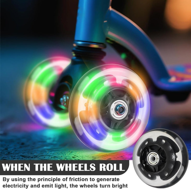 Load image into Gallery viewer, 8 stuks inline skate rollen, 80 mm inline skate wielen met 8 stuks kogellagers, knipperende wielen, inline skate wielen, inline skate onderdelen, wielen voor inline skates - happygetfit.com
