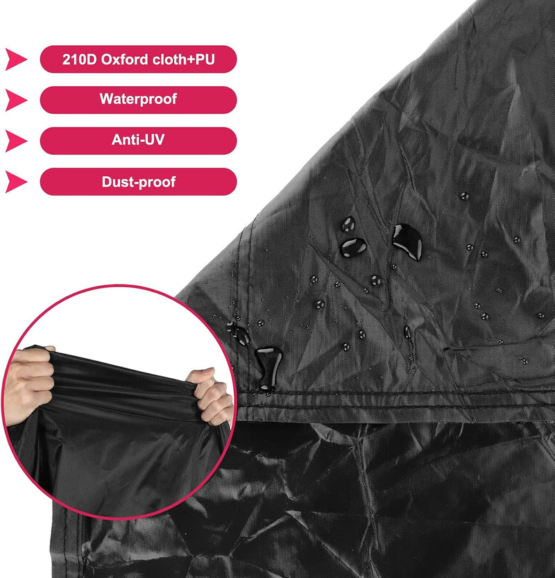 Load image into Gallery viewer, Waterdichte fietshoes,210D Oxford stof waterdichte fietshoezen voor 2 fietsen met slot-gaten opbergtas Winddichte gesp voor buiten Mountainbike Racefiets
