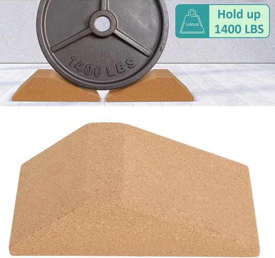 Squat wedge trainingsblok 23 x 12 x 6,5 cm met schuin antislip oppervlak – squat verhoging – kuitstretch