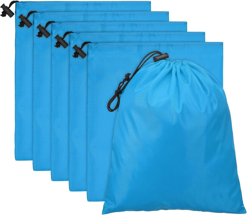 Laad afbeelding in Galerijviewer, Opbergzakken met trekkoord 35 x 40 cm 6 stuks – waterbestendige reiszakken

