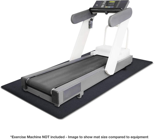 Fitnessapparatuurmat zwart