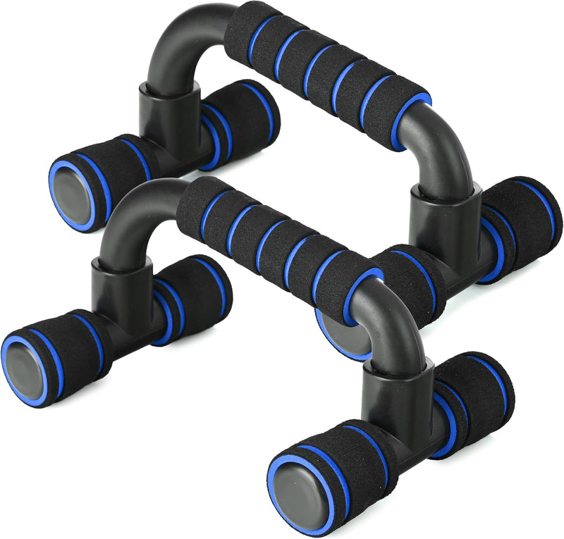 Laad afbeelding in Galerijviewer, Opvouwbare push-up bars 2 stuks met schuimhandgrepen tot 200 kg – parallettes – calisthenics
