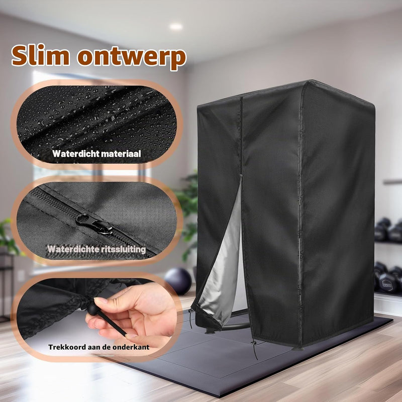 Load image into Gallery viewer, Beschermhoes voor power rack 102 x 107 x 163 cm van 420D Oxford – fitness hoes – waterdichte afdekhoes

