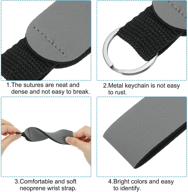 Chargez l'image dans la visionneuse de la galerie, Drijvende sleutelhangers 4 stuks van neopreen met sleutelring – watersport sleutelhanger – kajak accessoires
