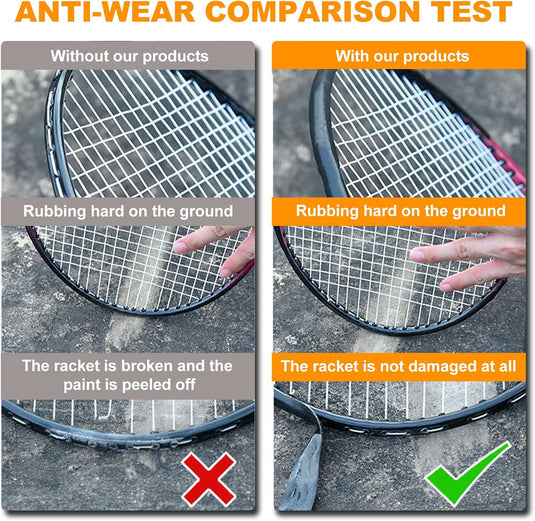 Racket beschermtape 5 meter zwart