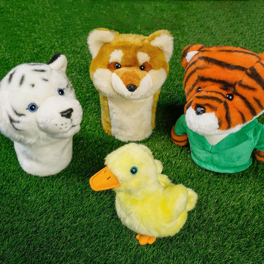 Pluche golfclubhoes Shiba Inu voor drivers tot 460 cc