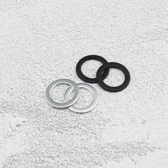 Skateboard truck rebuild kit 32-delig zwart zilver