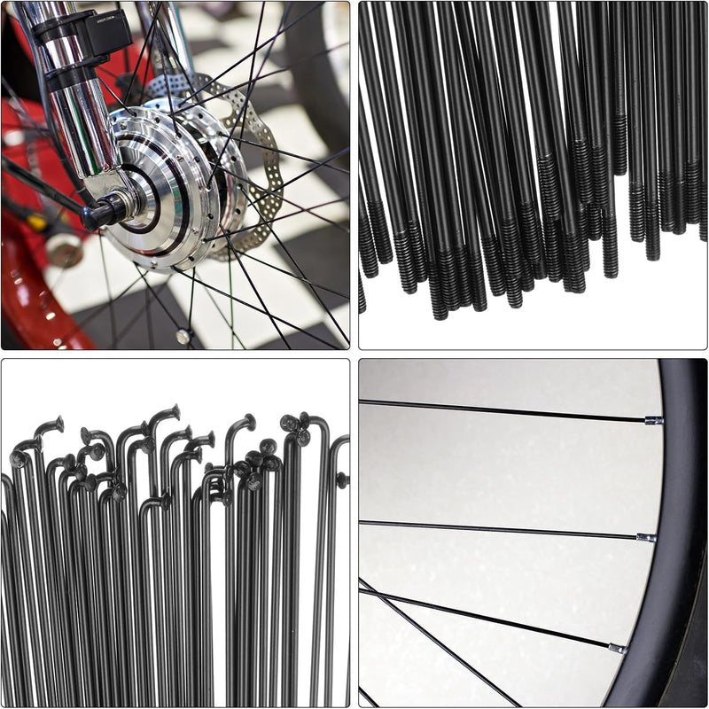 Chargez l'image dans la visionneuse de la galerie, Fietsspaken 36 stuks 14G 170 x 2 mm van roestvrij staal met messing nippels – J-bend spaken – fietsonderdelen
