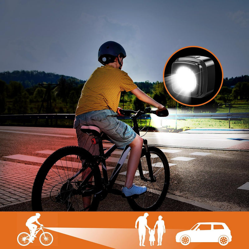 Laden Sie das Bild in Galerie -Viewer, Oplaadbaar fietsvoorlicht USB-C IPX5 waterbestendig met 3 lichtstanden – fietslamp – fietsverlichting

