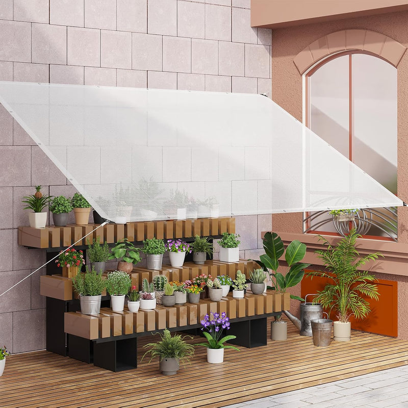 Load image into Gallery viewer, Waterdicht afdekzeil 4 x 6 meter 140 g/m² transparant met ogen – PE dekzeil – beschermzeil
