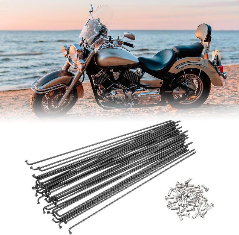 Chargez l'image dans la visionneuse de la galerie, Fietsspaken 36 stuks 14G 170 x 2 mm van roestvrij staal met messing nippels – J-bend spaken – fietsonderdelen
