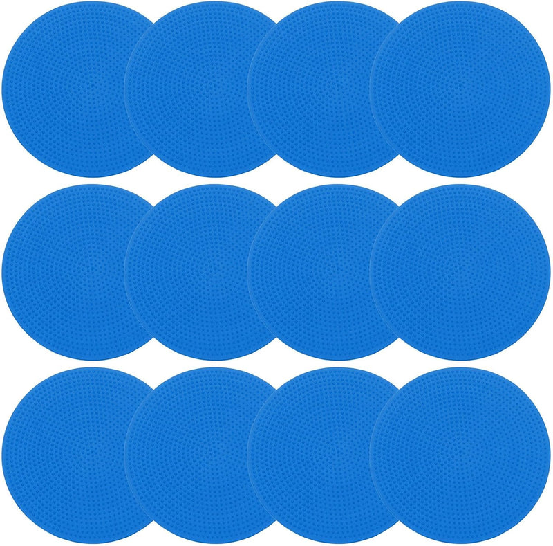Załaduj obraz do przeglądarki galerii, Vloermarkers 12 stuks 23 cm antislip blauw met opbergtas – agility markers – sport training accessoires
