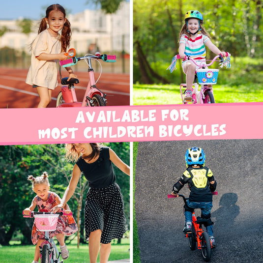 URAQT Fietshandgrepen, 1 paar Kinderfietshandgrepen, Antislip Kinderfietsgrepen 22 mm Stuurgrepen stootbescherming, Rubberen Handvatten voor Scooters Driewielers Kinderloopfiets Kinderfiets