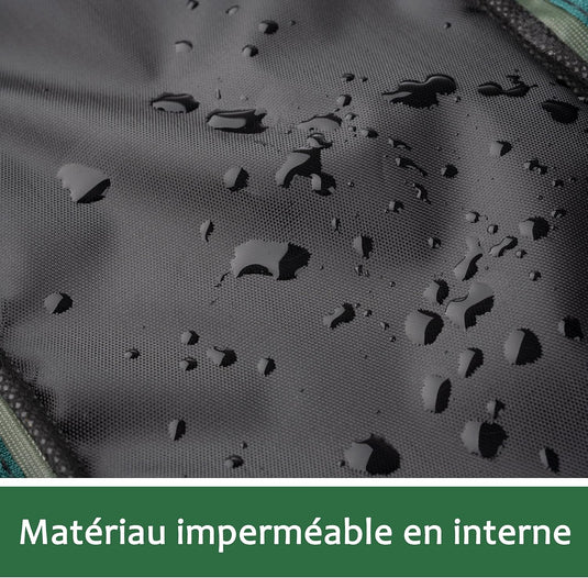 Sac de transport pour jeu de boules, pour 8 boules, en nylon résistant à l’eau avec bandoulière réglable – sac de rangement pour pétanque – accessoires de boules