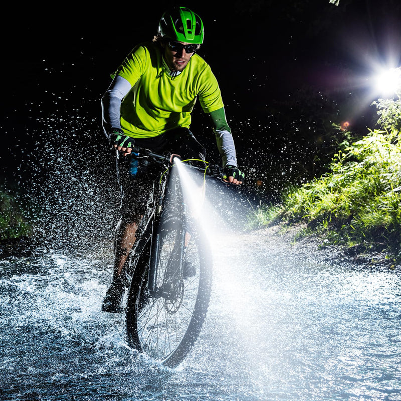 Laden Sie das Bild in Galerie -Viewer, Oplaadbaar fietsvoorlicht USB-C IPX5 waterbestendig met 3 lichtstanden – fietslamp – fietsverlichting

